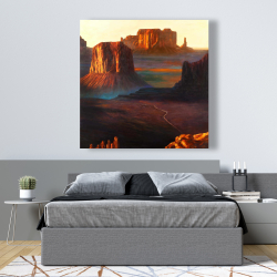 Toile 48 x 48 - Monument valley tribal park dans l'arizona