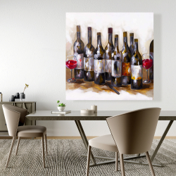 Toile 48 x 48 - Vin rouge