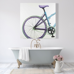 Canvas 48 x 48 - Blue and purple bike