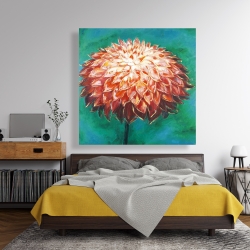 Canvas 48 x 48 - Abstract dahlia flower