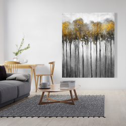 Canvas 48 x 60 - Abstract yellow forest