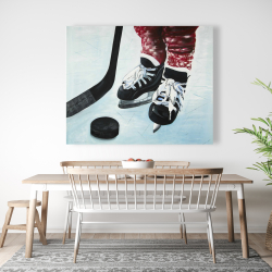 Canvas 48 x 60 - Young hockey player