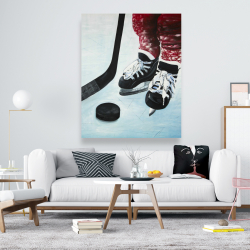 Canvas 48 x 60 - Young hockey player
