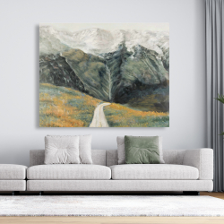 Toile 48 x 60 - Paysage montagneux