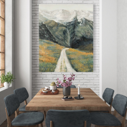 Toile 48 x 60 - Paysage montagneux