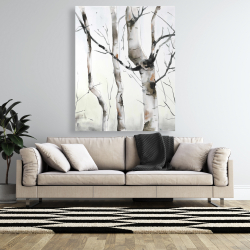 Canvas 48 x 60 - Three birches trees