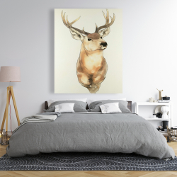 Toile 48 x 60 - Portrait de cerf