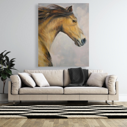 Canvas 48 x 60 - Proud steed with his mane in the wind