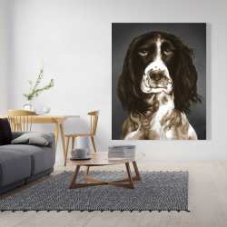 Canvas 48 x 60 - Brown english springer spaniel