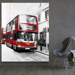 Toile 48 x 60 - Bus rouge londonien