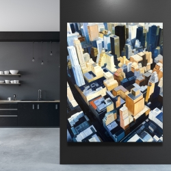 Canvas 48 x 60 - Manhattan view of the empire state building