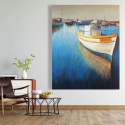 Canvas 48 x 60 - Fishing boats at the marina