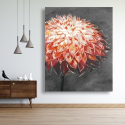 Canvas 48 x 60 - Abstract dahlia flower