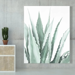 Canvas 48 x 60 - Watercolor agave plant
