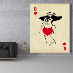 Canvas 48 x 60 - Queen of hearts