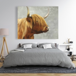 Toile 48 x 60 - Magnifique vache des montagnes