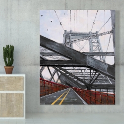 Toile 48 x 60 - Pont en contre-plongée