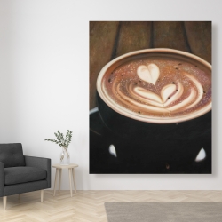 Toile 48 x 60 - Cappuccino artisanale