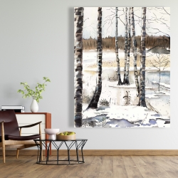 Toile 48 x 60 - Marécage hivernal