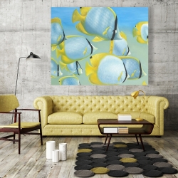 Canvas 48 x 60 - Butterfly fishes