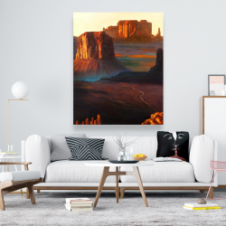 Toile 48 x 60 - Monument valley tribal park dans l'arizona