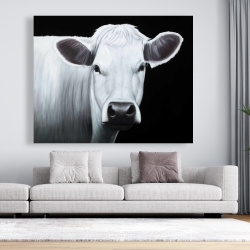 Canvas 48 x 60 - White cow