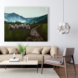 Canvas 48 x 60 - Sheep in the countryside