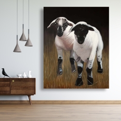 Canvas 48 x 60 - Two lambs
