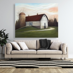 Canvas 48 x 60 - White barn