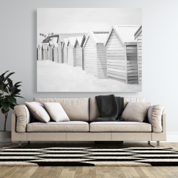 Canvas 48 x 60 - Beach cabins