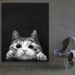 Canvas 48 x 60 - Curious cat