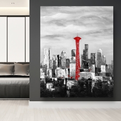 Toile 48 x 60 - Space needle de la ville seattle