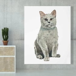 Canvas 48 x 60 - British shorthair cat