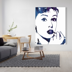 Toile 48 x 60 - Audrey hepburn: cigarillo