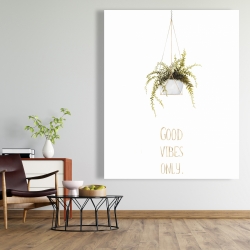 Toile 48 x 60 - Good vibes only