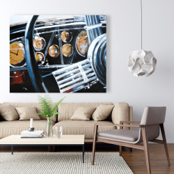 Canvas 48 x 60 - Vintage car interior