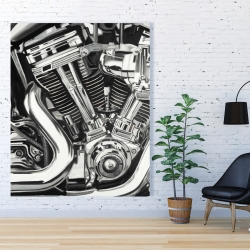 Toile 48 x 60 - Mécanisme d'une moto