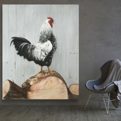 Canvas 48 x 60 - Wyandotte rooster