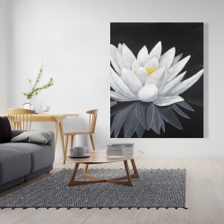 Toile 48 x 60 - Fleur de lotus et sa réflexion