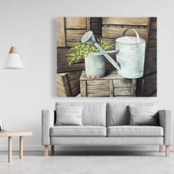 Canvas 48 x 60 - Vintage watering can