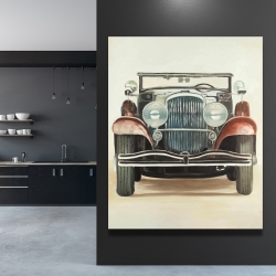 Canvas 48 x 60 - Old 1920s luxury car
