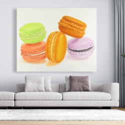 Toile 48 x 60 - Petites bouchées de macarons