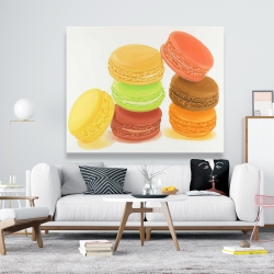 Canvas 48 x 60 - Delicious macaroons