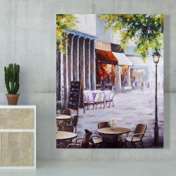 Canvas 48 x 60 - Outdoor restaurant