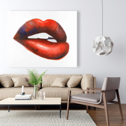 Canvas 48 x 60 - Beautiful red mouth
