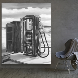 Canvas 48 x 60 - Old gas pump