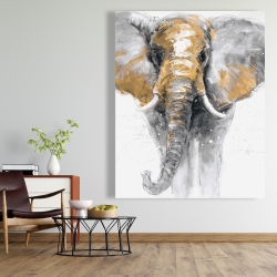 Canvas 48 x 60 - Golden elephant