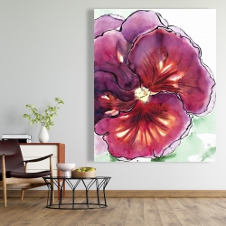 Toile 48 x 60 - Orchidée floraison avec des pétales ondulés