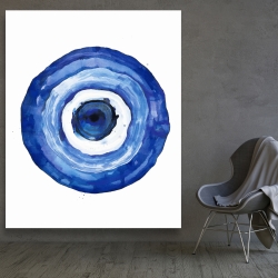 Toile 48 x 60 - Erbulus bleu l'œil du diable