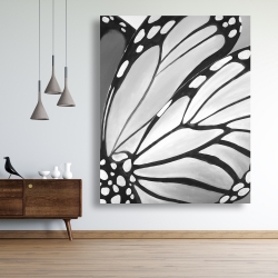 Canvas 48 x 60 - Monarch wings closeup